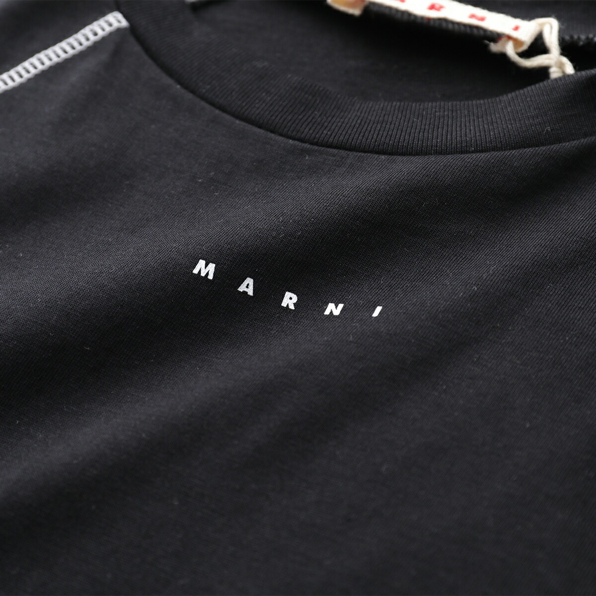 MARNI KIDS マルニ キッズ Tシャツ M01356 M00RF レディース ガールズ ノースリーブ チュニック ちびロゴ クルーネック ポケット付 カラー2色 【mega】