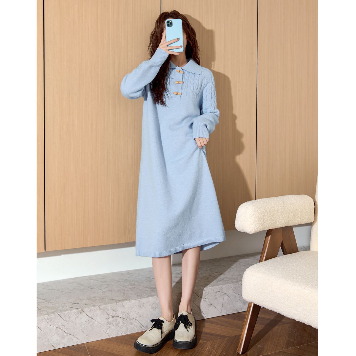 【急速出荷!】優しいブルーのロングスリーブワンピース ロングツイストニットセーターワンピース テンパメントワンピース ワンピースレディース ドレス ロングワンピース ニットワンピース ワンピース レデ 【急速出荷!】優しいブルーのロングスリーブワンピース ロングツイストニットセーターワンピース テンパメントワンピース ワンピースレディース ドレス ロングワンピース ニットワンピース ワンピース レデ
