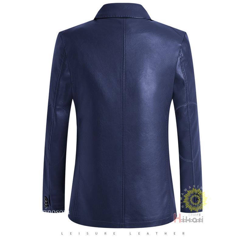 レザー テーラードジャケット メンズ スリムフィット ライダースジャケット レザージャケット 革ブレザー ビジネス