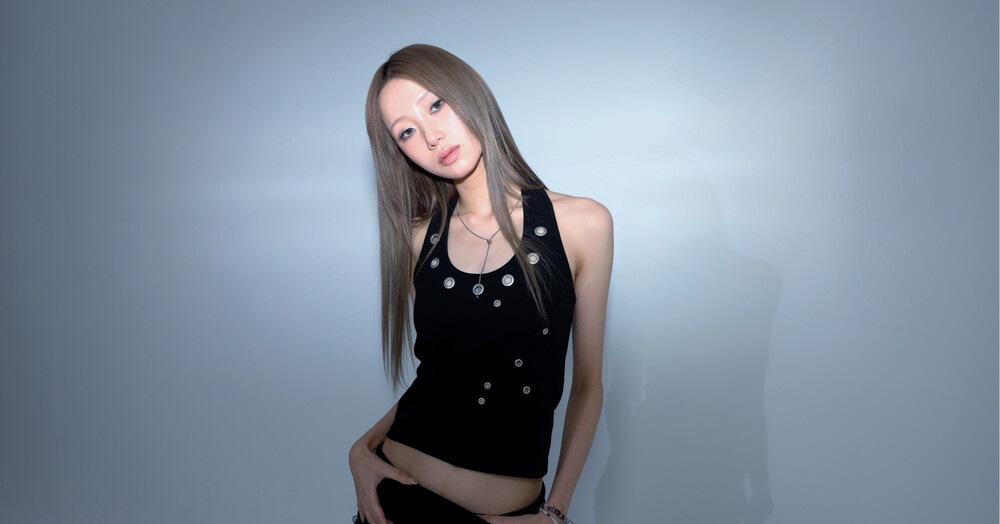 [ALDIYOUU][IVE REI] Eyelet halterneck sleeveless_BLACK