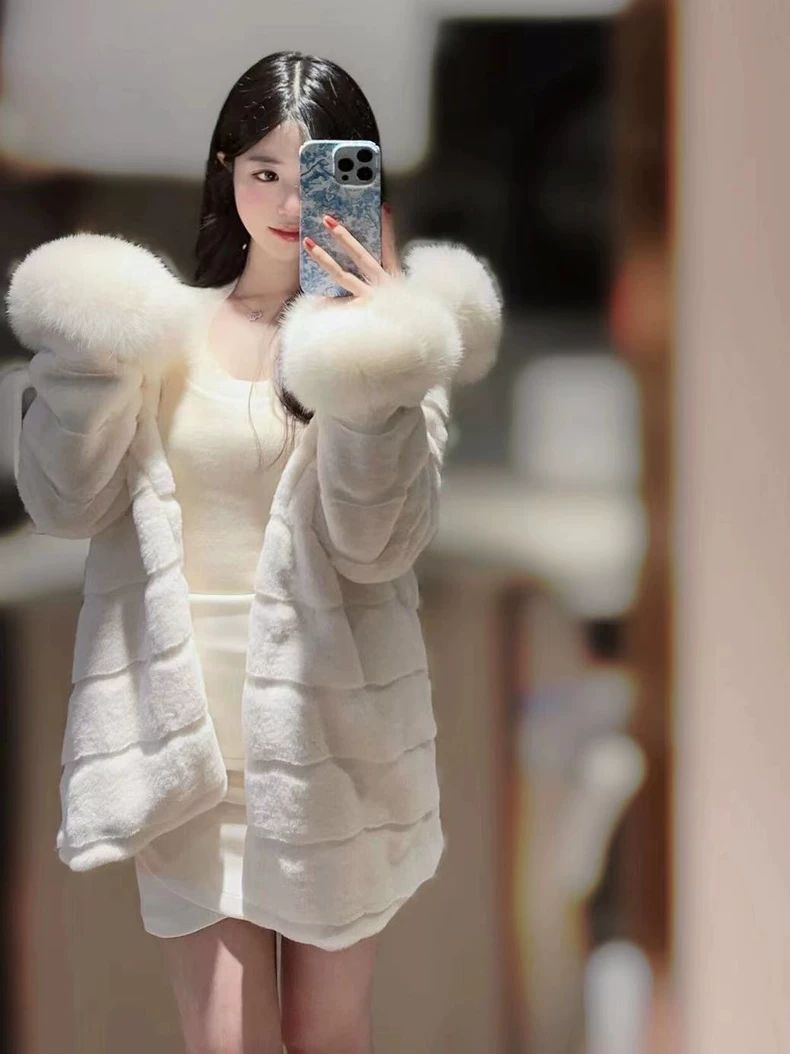 フェイクミンク 毛皮コート レディースファッション フード付きアウター カジュアル 百掛け ロングコート エコファー ジャケット フェイクミンク 毛皮コート レディースファッション フード付きアウター カジュアル 百掛け ロングコート エコファー ジャケット
