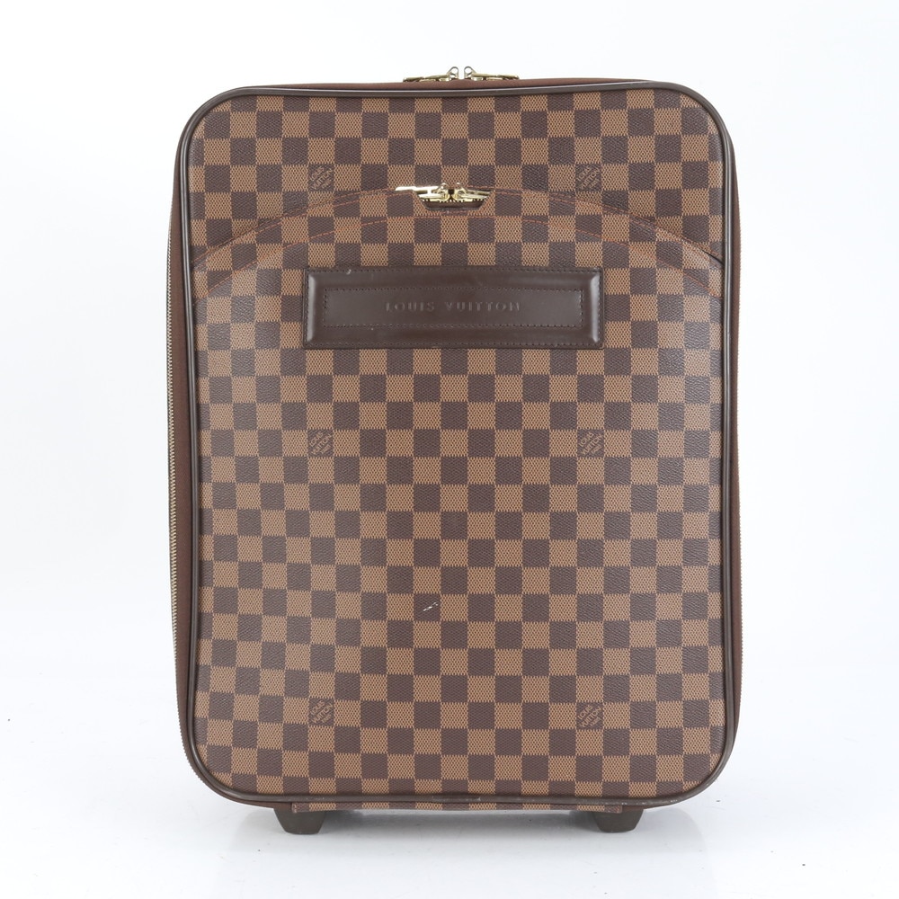 極美品 ダミエ ペガス45 N23293 レザー×コーティングキャンバス スーツケース キャリーケース バッグ 出張 旅行 トランク メンズ ERE 11-7 中古