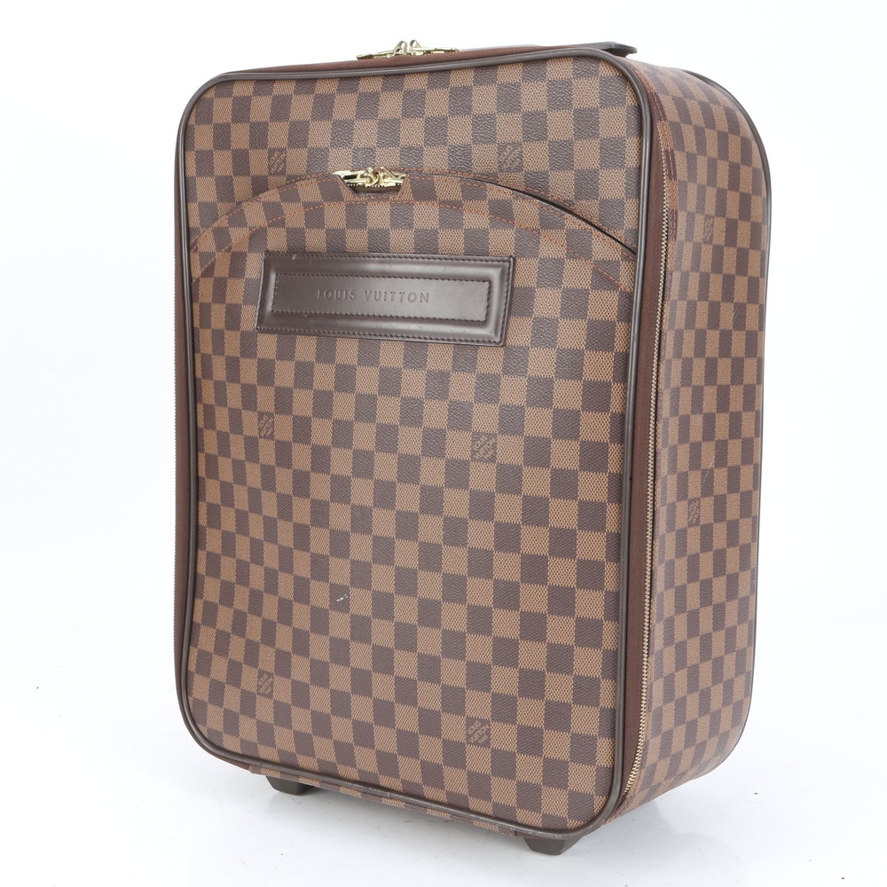 極美品 ダミエ ペガス45 N23293 レザー×コーティングキャンバス スーツケース キャリーケース バッグ 出張 旅行 トランク メンズ ERE 11-7 中古