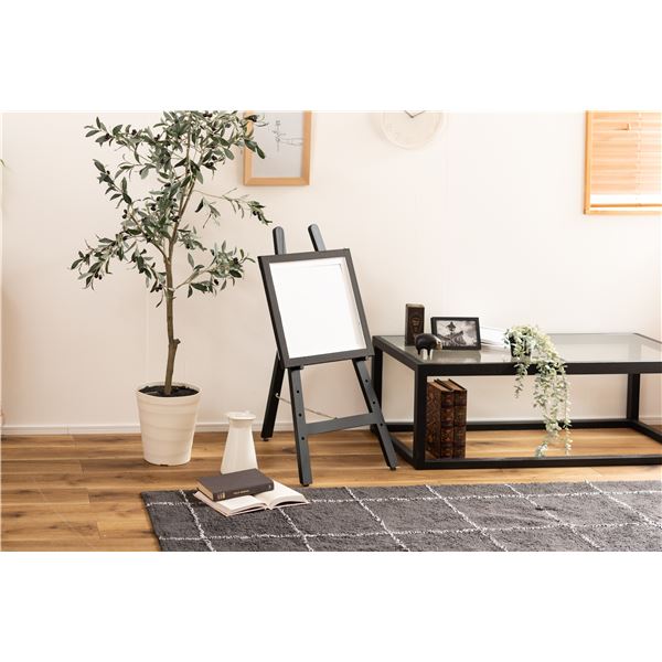 イーゼル パネルスタンド 約幅43×奥行49×高さ85.5cm ブラック 木製 完成品 店舗 ショップ 学校 展示会 展覧会 イーゼル パネルスタンド 約幅43×奥行49×高さ85.5cm ブラック 木製 完成品 店舗 ショップ 学校 展示会 展覧会