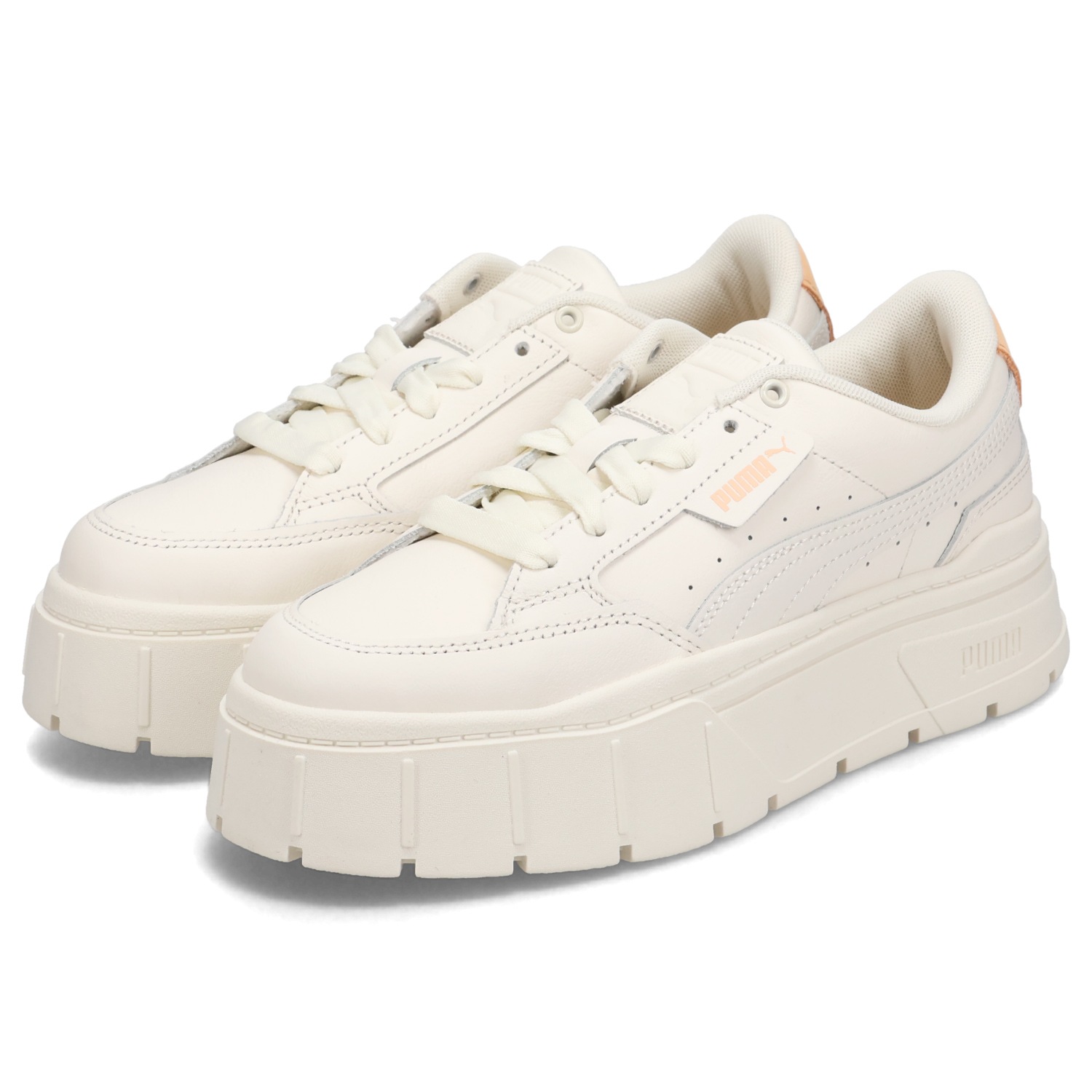 スニーカー ウィメンズ メイズ スタック ソフト レディース 厚底 ホワイト 白 391083-07