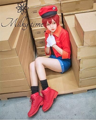 はたらく細胞 赤血球 コスプレ Mサイズ ウィッグ付き - メルカリ