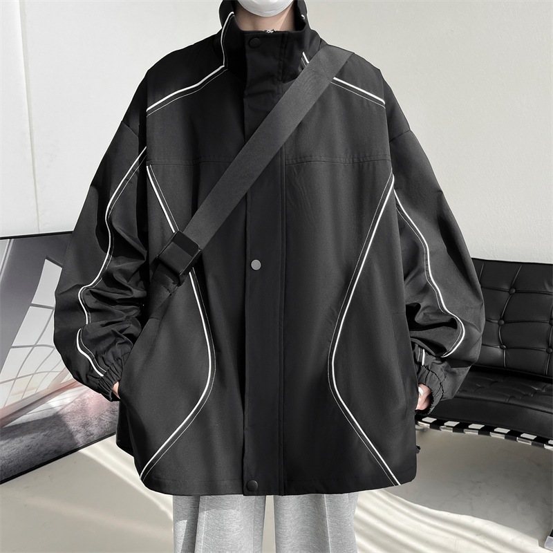 11 バーギルレッドワークウェアフード付きジャケットメンズスプリングヨーロッパとアメリカンバイブスタイルアメリカンヒップホップボンバージャケット登山スーツ 11 バーギルレッドワークウェアフード付きジャケットメンズスプリングヨーロッパとアメリカンバイブスタイルアメリカンヒップホップボンバージャケット登山スーツ