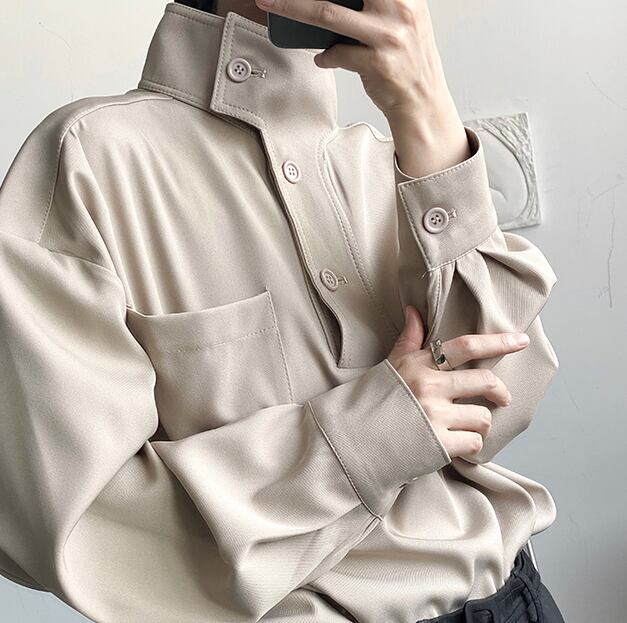 トップス 上着 人気 おすすめ おしゃれ お洒落 激安 安い プチプラ Tシャツ ロンT 長袖 襟付き スタンドカラー プルオーバー オーバーサイズ 無地 ドロップショルダー sh0135 トップス 上着 人気 おすすめ おしゃれ お洒落 激安 安い プチプラ Tシャツ ロンT 長袖 襟付き スタンドカラー プルオーバー オーバーサイズ 無地 ドロップショルダー sh0135