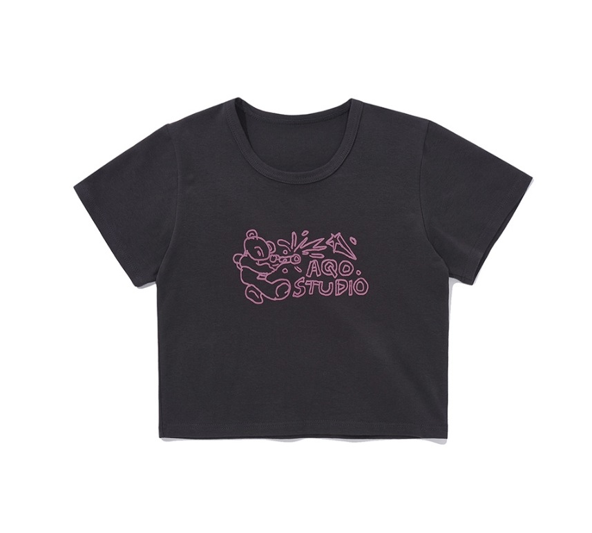 WATER BOMB DRAWING CROP TEE