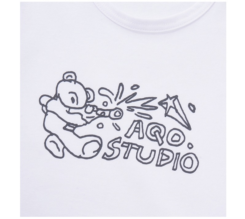 WATER BOMB DRAWING CROP TEE