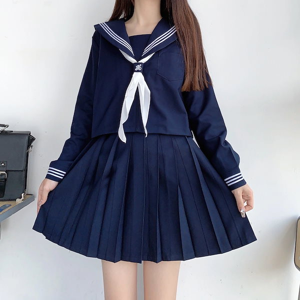 jk制服スカート正版学院風制服女装日系ブラウススカート柔らかい妹9 楽天市場】学生制服 半袖 長袖JK制服 レディース 大人 セーラー