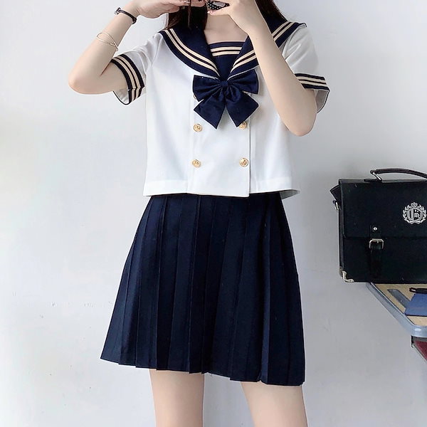 jk制服スカート正版学院風制服女装日系ブラウススカート柔らかい妹9 Amazon.co.jp: [THICKING] jk 制服 セット 学生服 制服 スカート