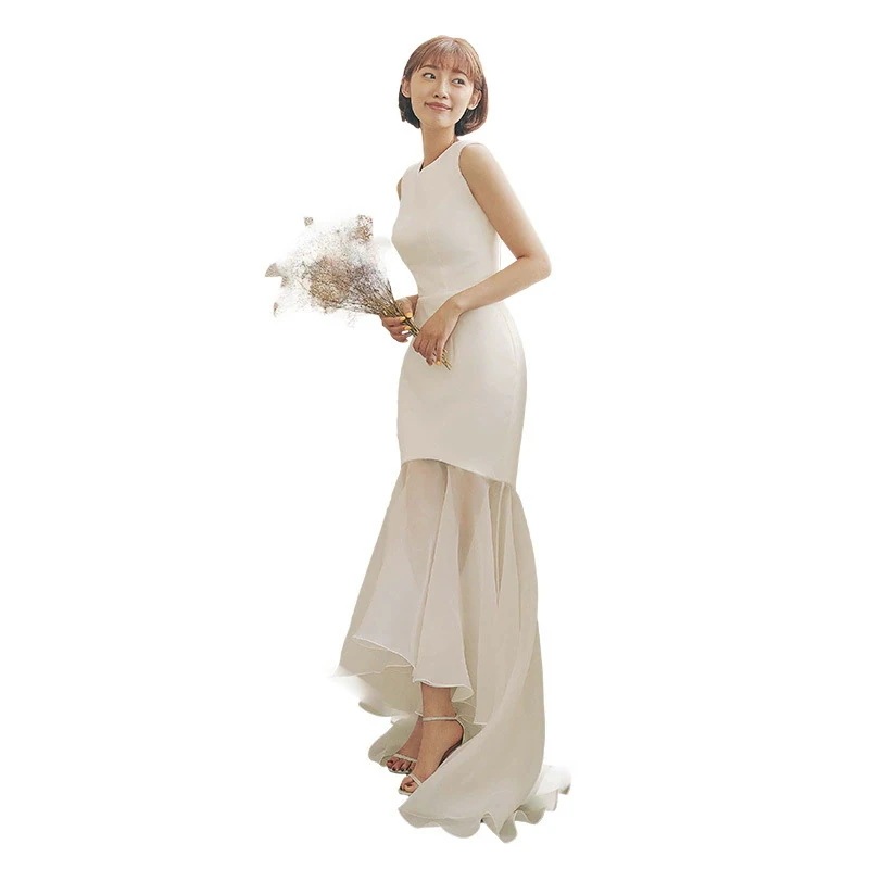 ウェディングドレス 白 ノースリーブ シンプル 無地 ワンピース 結婚式二次会 披露宴 前撮り後撮り ビーチフォト花嫁ドレス 安いブライダル 海外挙式 ウェディングドレス 白 ノースリーブ シンプル 無地 ワンピース 結婚式二次会 披露宴 前撮り後撮り ビーチフォト花嫁ドレス 安いブライダル 海外挙式