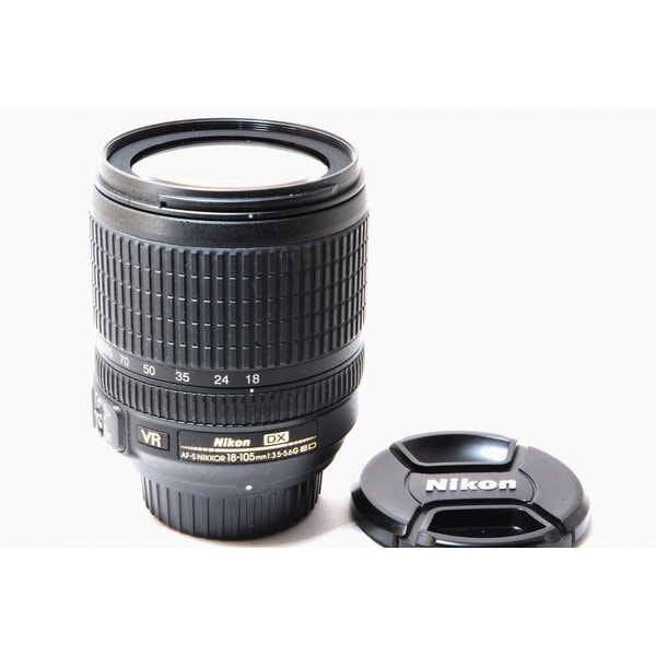 【中古】ニコン Nikon AF-S DX NIKKOR 18-105mm f/3.5-5.6G ED VR 美品 望遠 ズーム 高倍率標準ズームレンズ