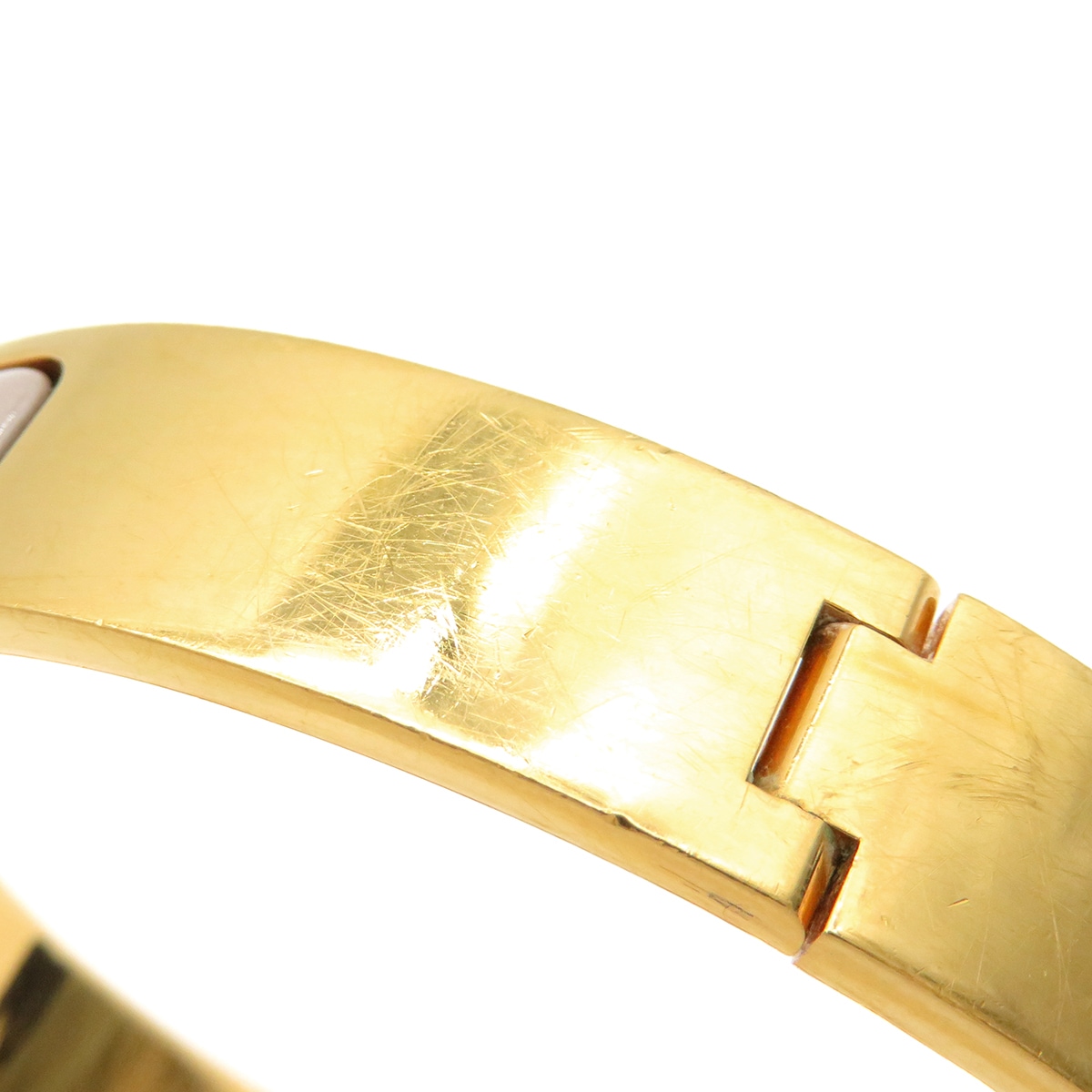 エルメス HERMES ブレスレット クリックH GM GP エナメル マロングラッセ×ゴールド ゴールド金具 Hブレス クリッククラック グレージュ 【中古】 エルメス HERMES ブレスレット クリックH GM GP エナメル マロングラッセ×ゴールド ゴールド金具 Hブレス クリッククラック グレージュ 【中古】