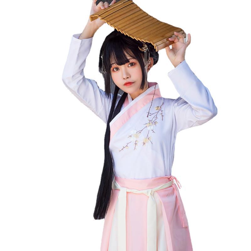 改良された仮装夏服女性梅花仮装超仙スカート学生清新で上品な日常装華清閣韓国