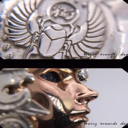 オリジナルデザインエジプトのキャットウーマンガーディアンキャットデーモンシルバーペンダントペンダントネックレスS925スターリングシルバー純銅インレイ