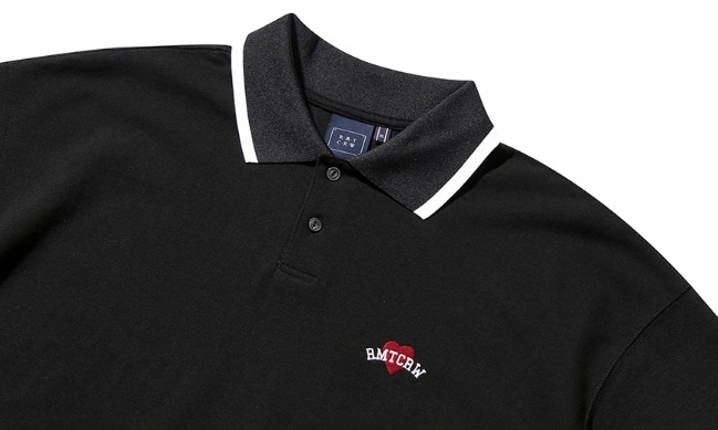 【ROMANTIC CROWN】HEART LOGO PIQUE SHIRT