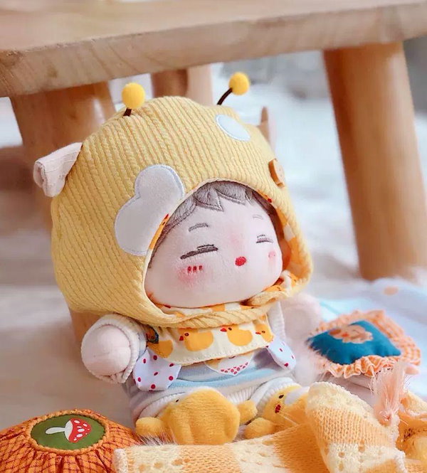 Qoo10] 20cm ぬいぐるみ服 サロペット K