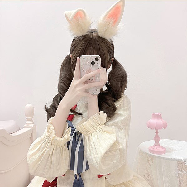 Qoo10] うさ耳 カチューシャ コスプレ ロリータ