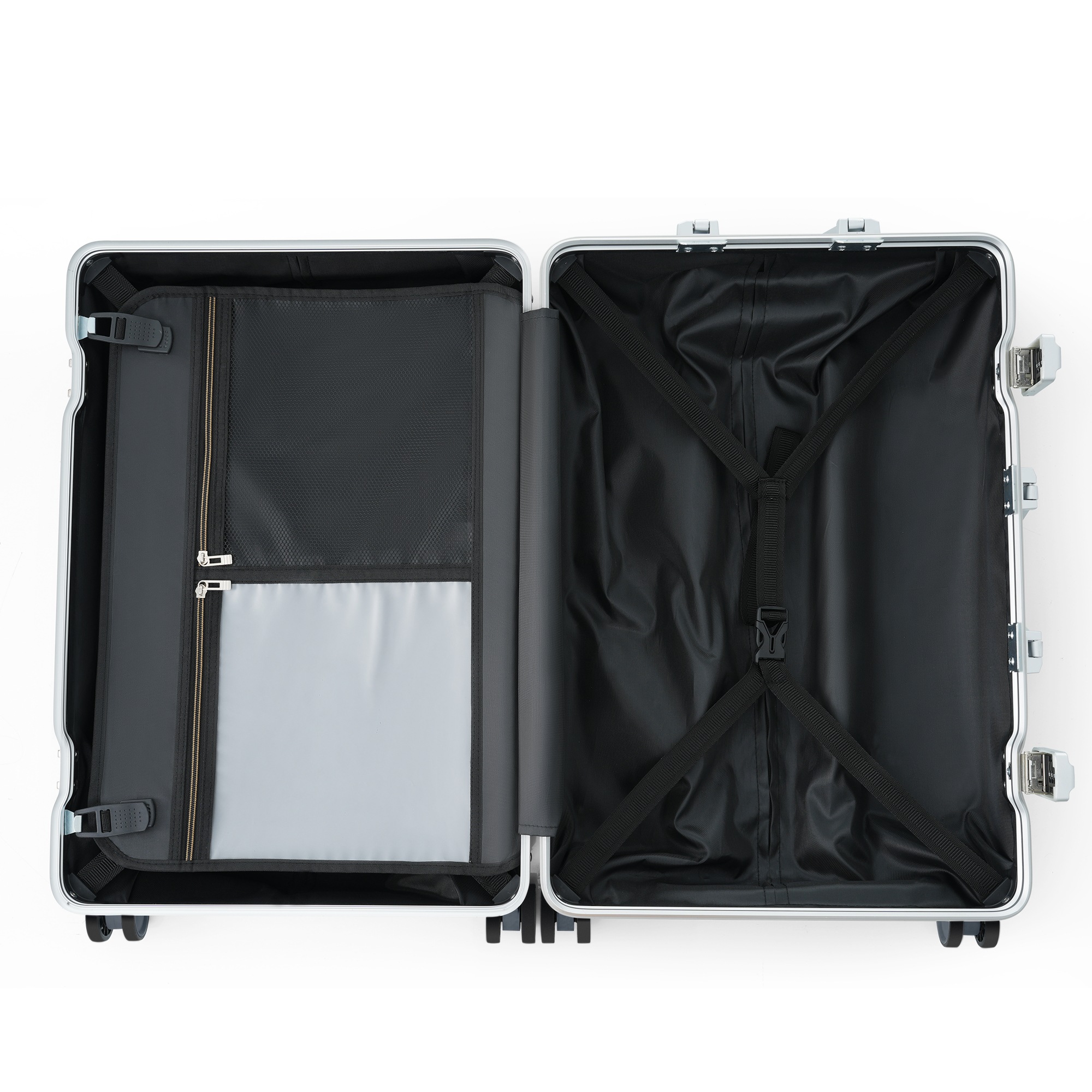 【国内発送&送·料·無·料】スーツケース防水ポケットLキャリーケース軽量おしゃれLサイズフレームタイプフック式底足ダイヤル式サイズキャリーバッグTSAロック8