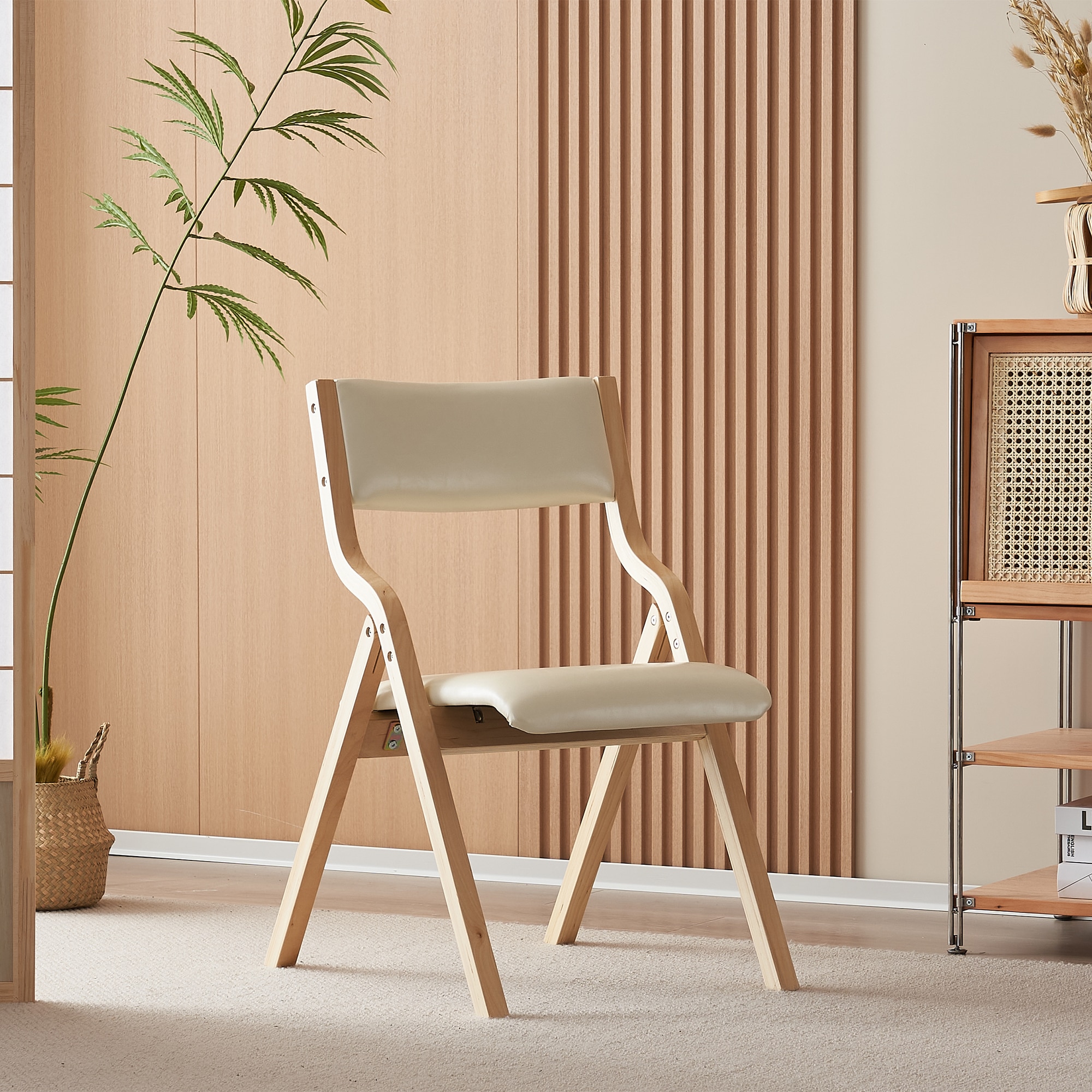 579【2脚】ベージュ ダイニングチェア PU 木製 椅子 完成品 介護チェア イス 折りたたみチェア カバー洗える 7リビング 579【2脚】ベージュ ダイニングチェア PU 木製 椅子 完成品 介護チェア イス 折りたたみチェア カバー洗える 7リビング