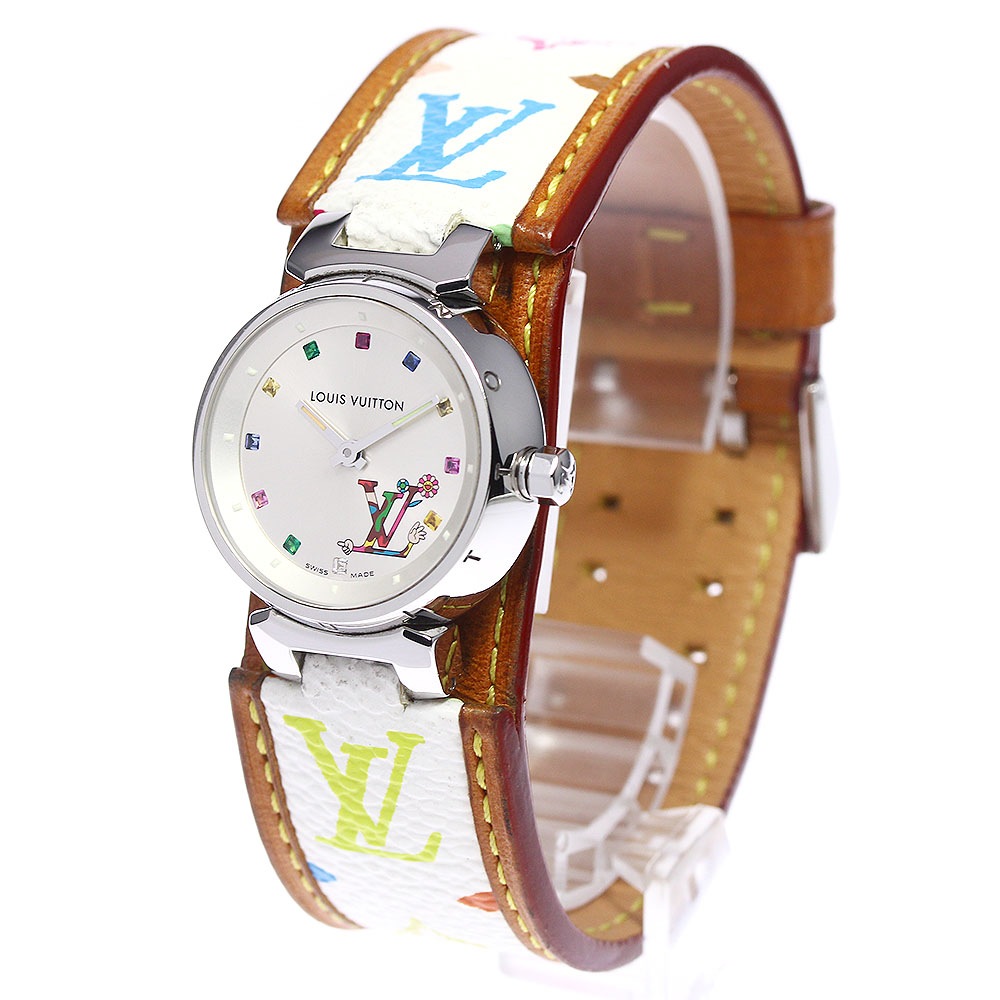 ルイ・ヴィトン LOUIS VUITTON Q12130 タンブール 村上隆コラボ マルチカラー クォーツ レディース _805702【中古】