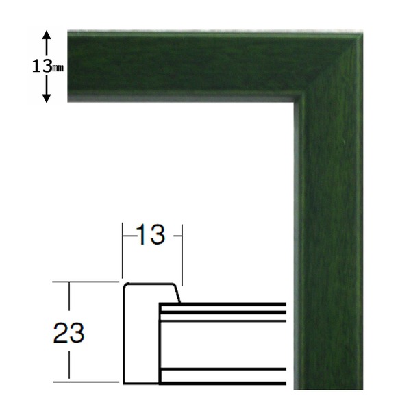 ( 角額 )木製正方額 350角 350×350mm グリーン 壁掛けひも フレーム 額縁 額 ( 角額 )木製正方額 350角 350×350mm グリーン 壁掛けひも フレーム 額縁 額