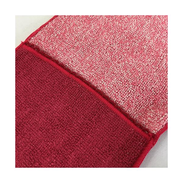 （まとめ）国産ポケット付きハンカチ レッド 1枚 (×50セット)