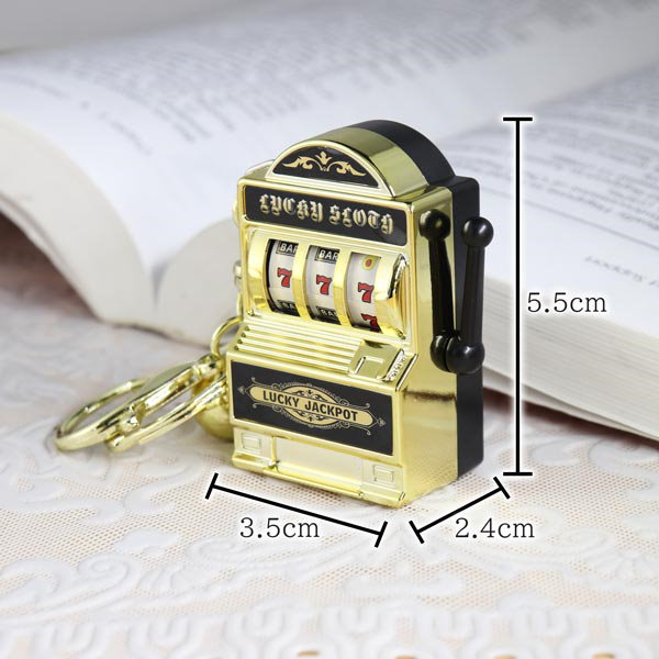 Qoo10] キーホルダー 動く スロット キーリング