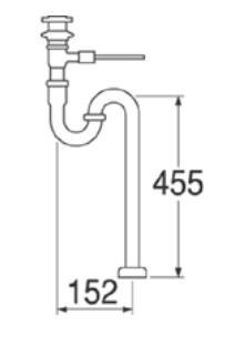 三栄 SANEI ポップアップSトラップ本体 H700F-X-32