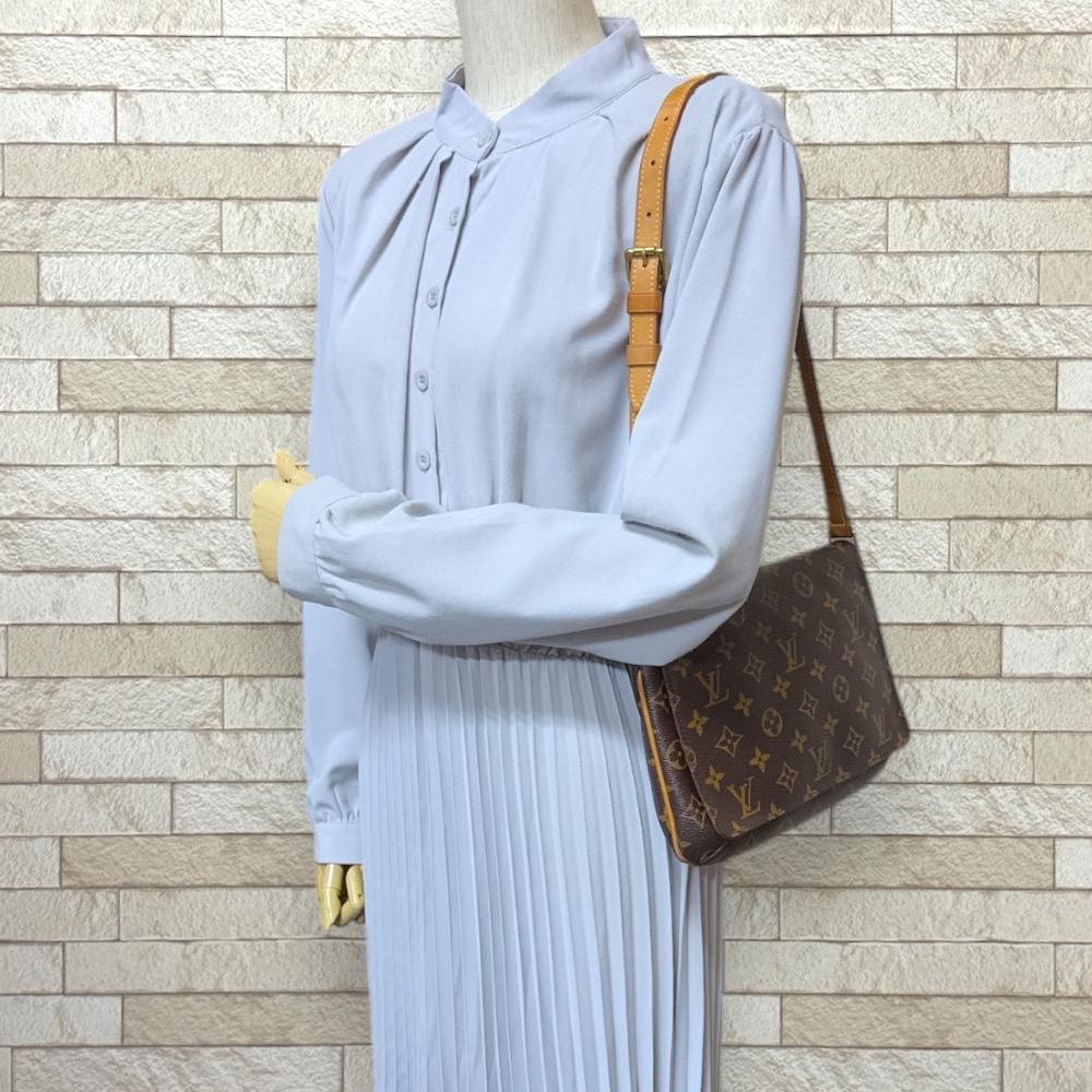 ルイヴィトン ミュゼットタンゴ ショート モノグラム ショルダーバッグ モノグラムキャンバス M51257 ブラウン LOUIS VUITTON 中古