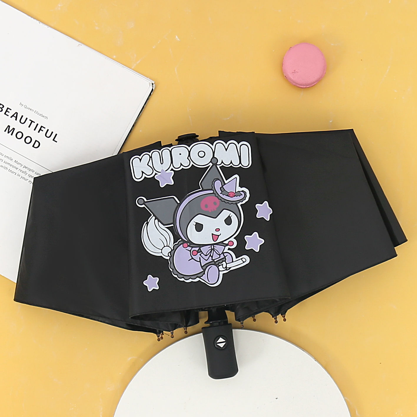 全自動クロミ日傘晴雨兼用日よけ傘uvカット折りたたみ学生日傘ins 全自動クロミ日傘晴雨兼用日よけ傘uvカット折りたたみ学生日傘ins