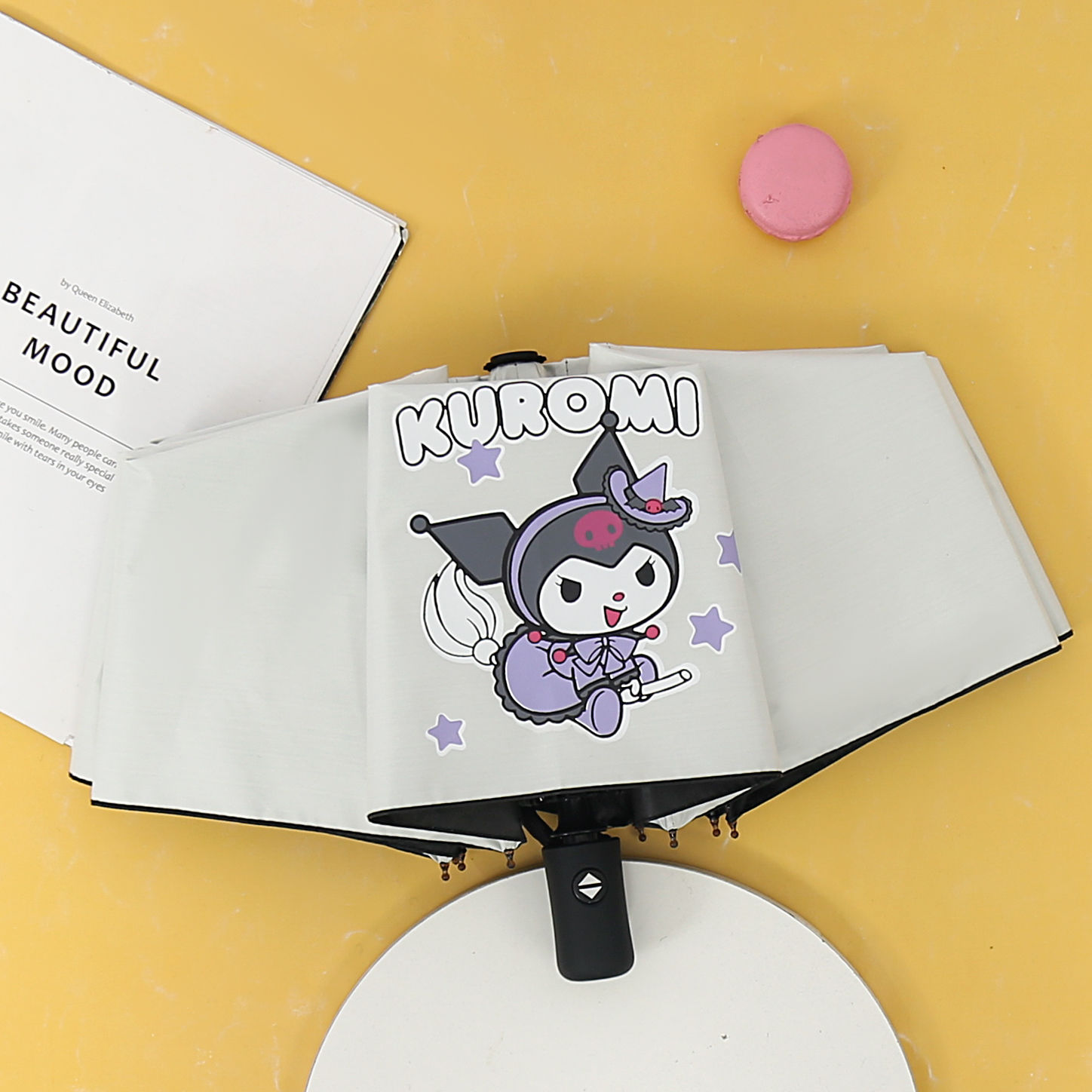 全自動クロミ日傘晴雨兼用日よけ傘uvカット折りたたみ学生日傘ins 全自動クロミ日傘晴雨兼用日よけ傘uvカット折りたたみ学生日傘ins