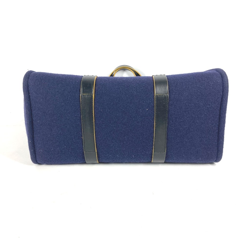 トートバッグ 7VA390 ショルダートート カバン 肩掛け ショルダーバッグ ウール ネイビー