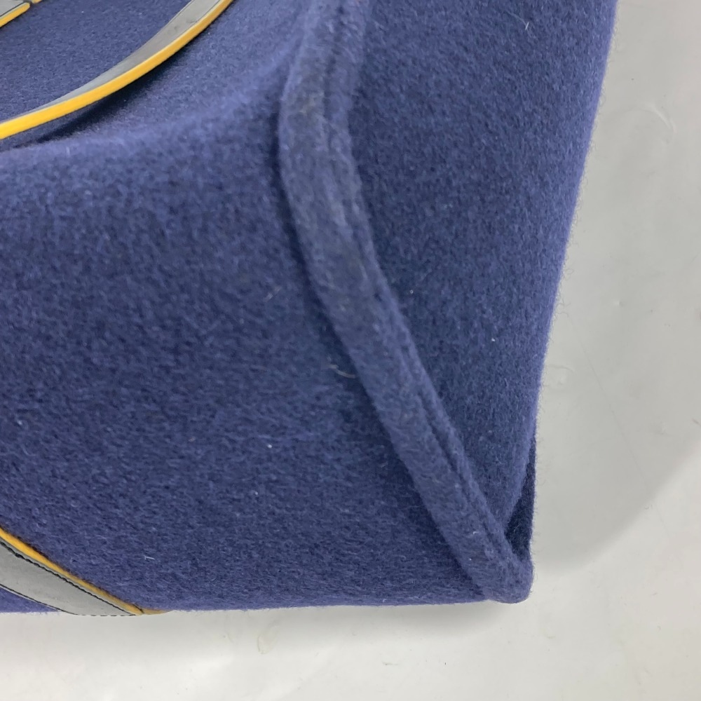 トートバッグ 7VA390 ショルダートート カバン 肩掛け ショルダーバッグ ウール ネイビー