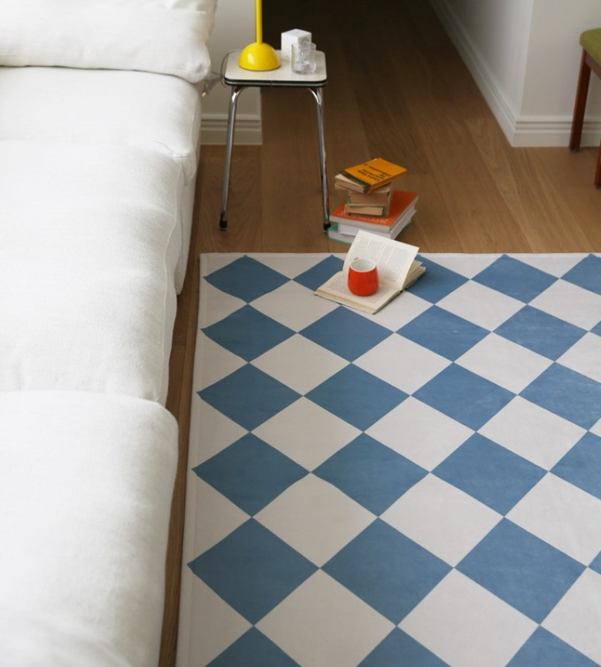 THE FRIGG チェック タイル インテリア 四季 ラグ (3 SIZE) THE FRIGG チェック タイル インテリア 四季 ラグ (3 SIZE)