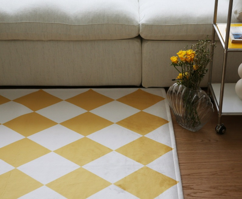 THE FRIGG チェック タイル インテリア 四季 ラグ (3 SIZE) THE FRIGG チェック タイル インテリア 四季 ラグ (3 SIZE)