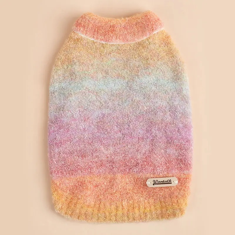 子犬用の豪華なタートルネックセーター,小型犬用のニットセーター,中程度の犬用の豪華なセーター,ピンク,秋と冬 子犬用の豪華なタートルネックセーター,小型犬用のニットセーター,中程度の犬用の豪華なセーター,ピンク,秋と冬