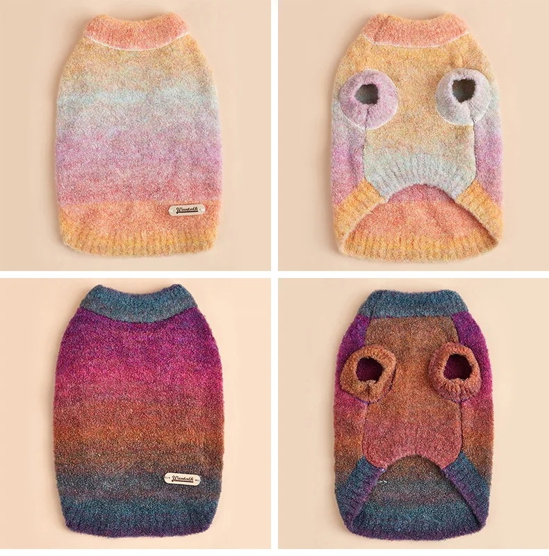 子犬用の豪華なタートルネックセーター,小型犬用のニットセーター,中程度の犬用の豪華なセーター,ピンク,秋と冬 子犬用の豪華なタートルネックセーター,小型犬用のニットセーター,中程度の犬用の豪華なセーター,ピンク,秋と冬