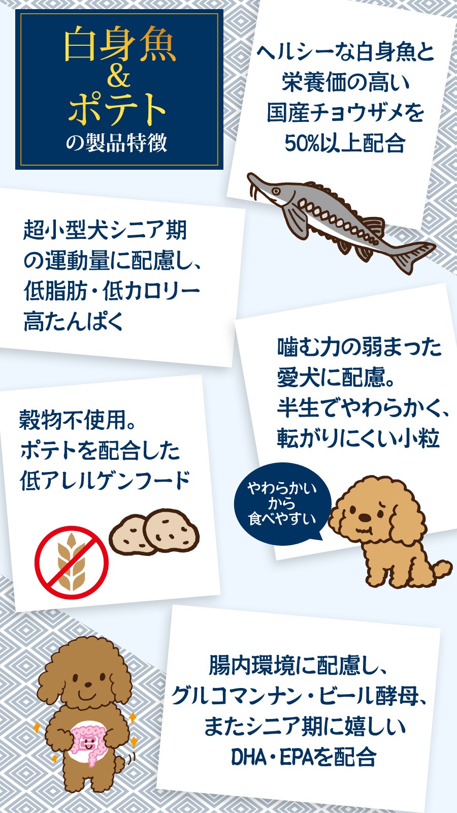 もっとやさしいフード 白身魚＆ポテト 400g×3袋