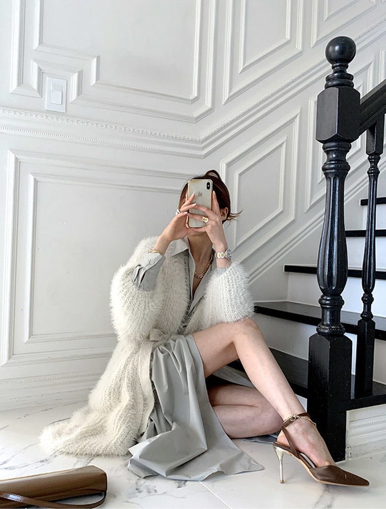 カーディガンジャケットセーター ウエストタイ カーディガン ジャケット シャギーファー 長袖 かわいい セーター. ニット 韓国 4カラー a3624 カーディガンジャケットセーター ウエストタイ カーディガン ジャケット シャギーファー 長袖 かわいい セーター. ニット 韓国 4カラー a3624