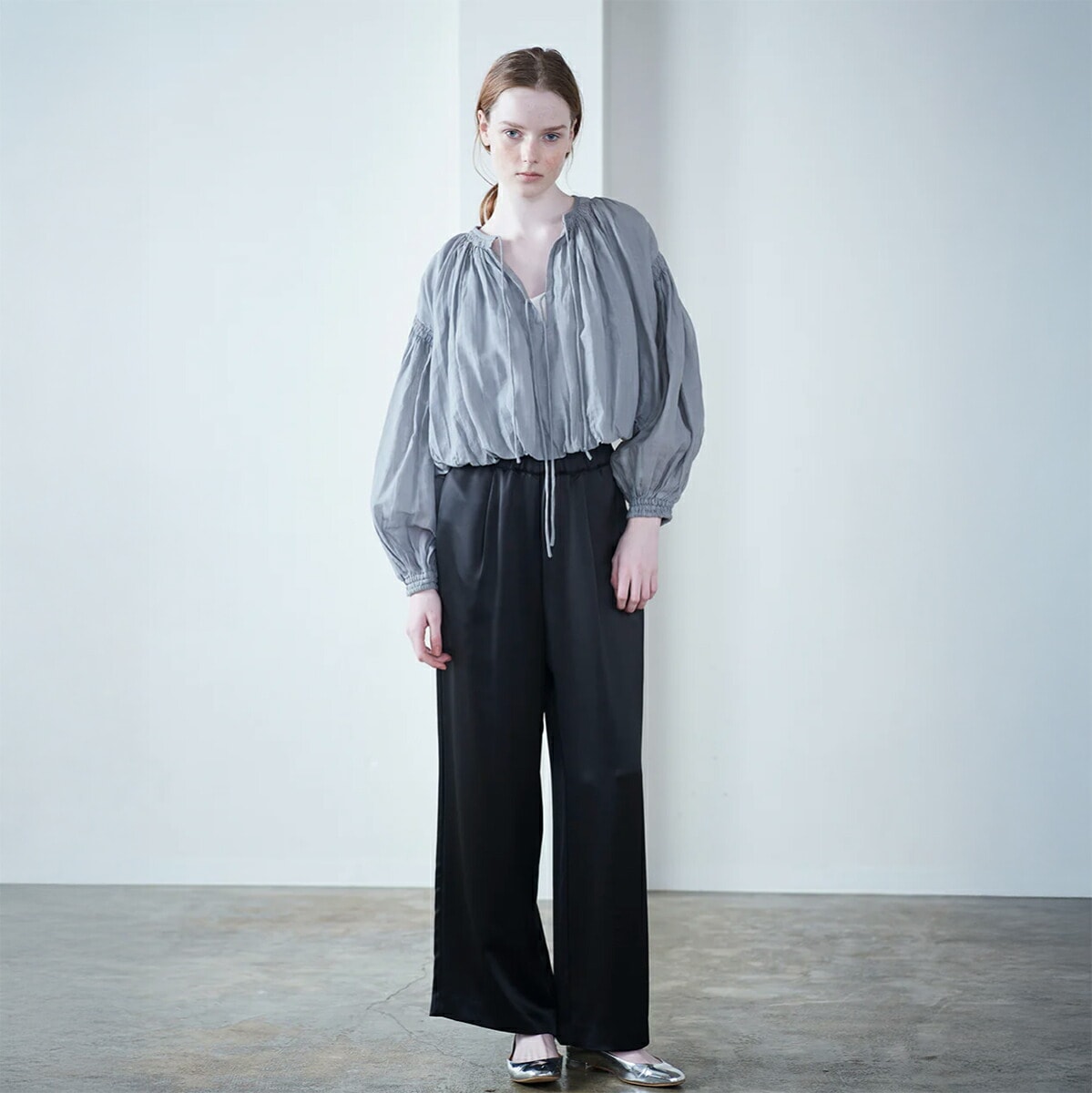 MARILYN MOON SOI-MeME マリリンムーン ソワメム ブラウス volume gather balloon blouse 4251-124 レディース ギャザー バルーン 2way カ MARILYN MOON SOI-MeME マリリンムーン ソワメム ブラウス volume gather balloon blouse 4251-124 レディース ギャザー バルーン 2way カ