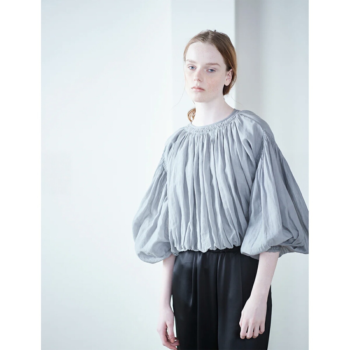 MARILYN MOON SOI-MeME マリリンムーン ソワメム ブラウス volume gather balloon blouse 4251-124 レディース ギャザー バルーン 2way カ MARILYN MOON SOI-MeME マリリンムーン ソワメム ブラウス volume gather balloon blouse 4251-124 レディース ギャザー バルーン 2way カ