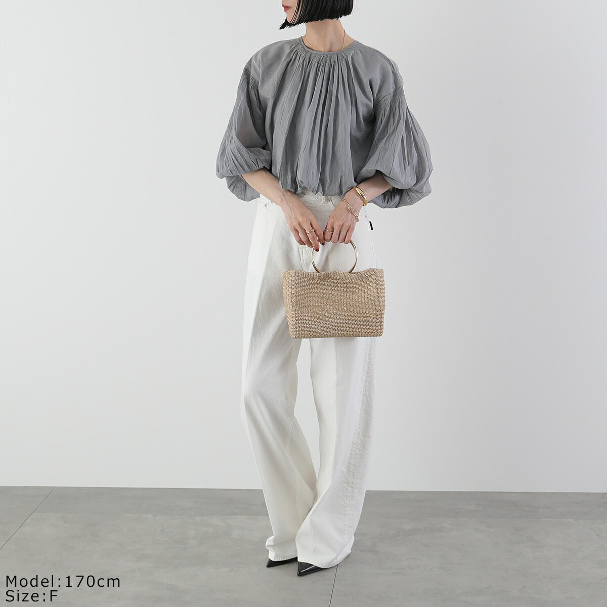 MARILYN MOON SOI-MeME マリリンムーン ソワメム ブラウス volume gather balloon blouse 4251-124 レディース ギャザー バルーン 2way カ MARILYN MOON SOI-MeME マリリンムーン ソワメム ブラウス volume gather balloon blouse 4251-124 レディース ギャザー バルーン 2way カ