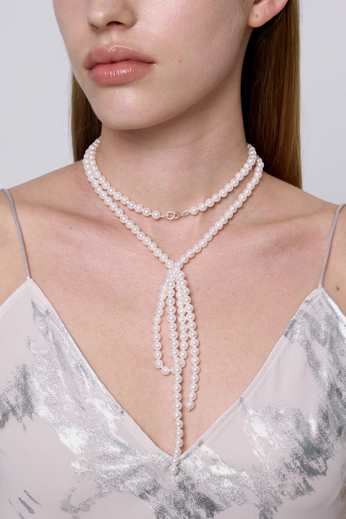 【Monday Edition】24SS FRENCH BOW TWO WAY NECKLACE Monday Edition】24SS FRENCH BOW TWO WAY NECKLACE ネックレス