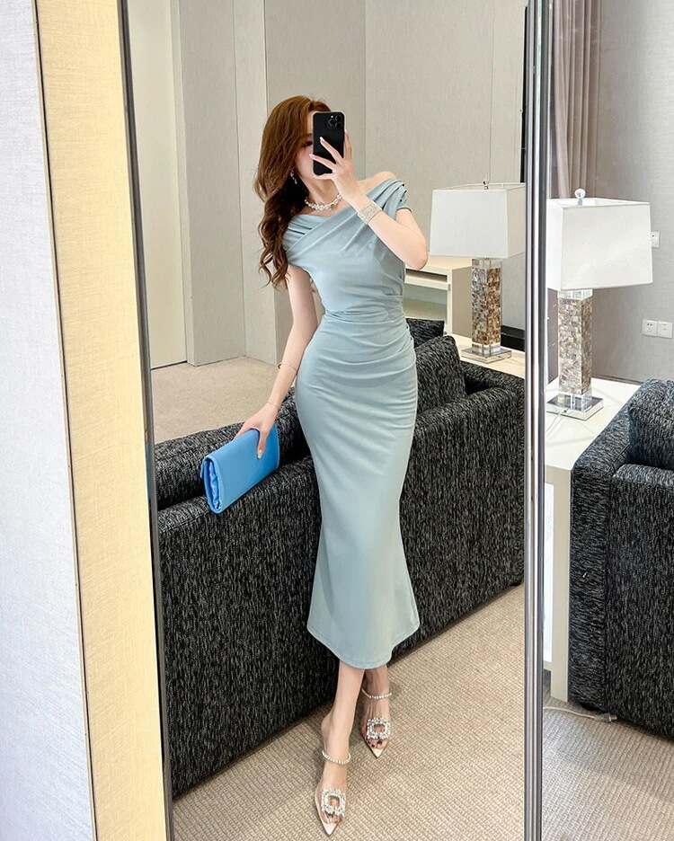 タイトワンピ オフショルダー マーメイド 無地 全2色 黒 タイト ワンピース 半袖 ブルー ブラック 黒ワンピ きれいめワンピ ドレスワンピ 成人式 卒業式 春 夏 結婚式 二次会 タイトワンピ オフショルダー マーメイド 無地 全2色 黒 タイト ワンピース 半袖 ブルー ブラック 黒ワンピ きれいめワンピ ドレスワンピ 成人式 卒業式 春 夏 結婚式 二次会