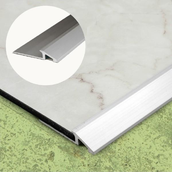 見切り材 アルミ製見切り材 金物 金台 アルミ見切り材 金属製 床材 フロアタイル用 エッジ クラテツロック 抗菌クラテツフロア専用 ナガタ