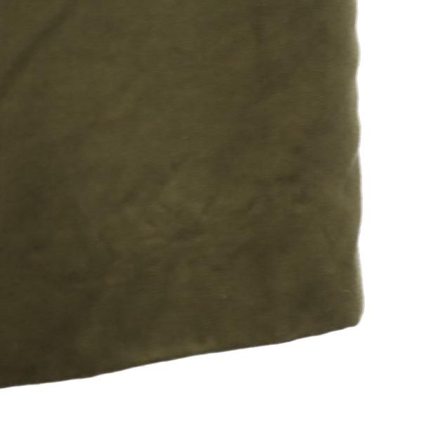 日本製 ノースリーブ デザイン ワンピース 2 カーキグリーン バックジップ レディース