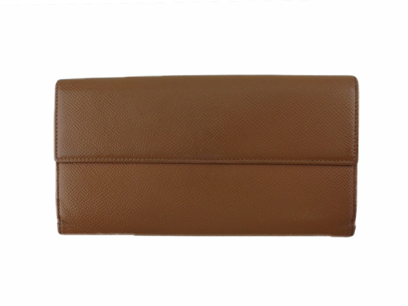 長財布 Wホック 三つ折り 財布 クラシコ レディース メンズ ロゴボタン ブラウン ゴールド 中古 長財布 Wホック 三つ折り 財布 クラシコ レディース メンズ ロゴボタン ブラウン ゴールド 中古